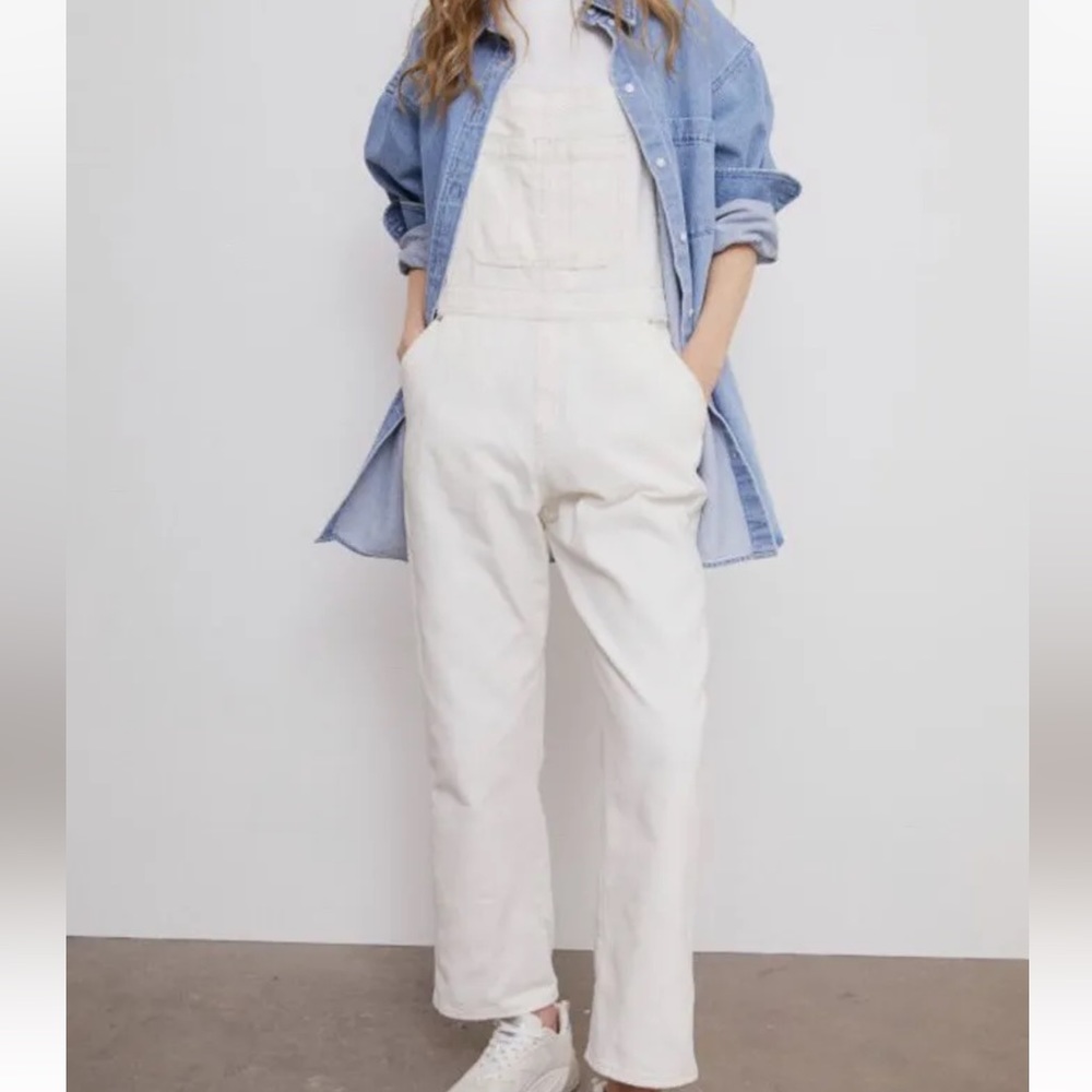 H&M White Overalls